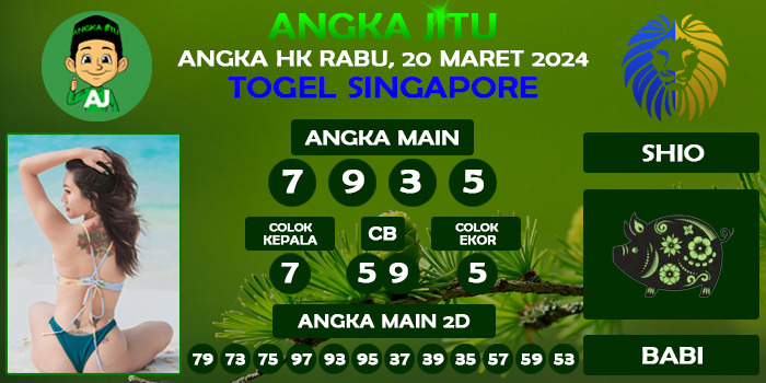 Prediksi Angka Jitu Sgp Rabu 20 Maret 2024