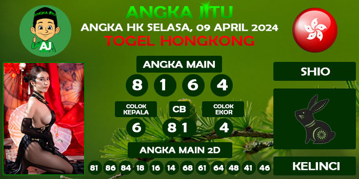 Prediksi Angka Jitu Hk Selasa 09 April 2024