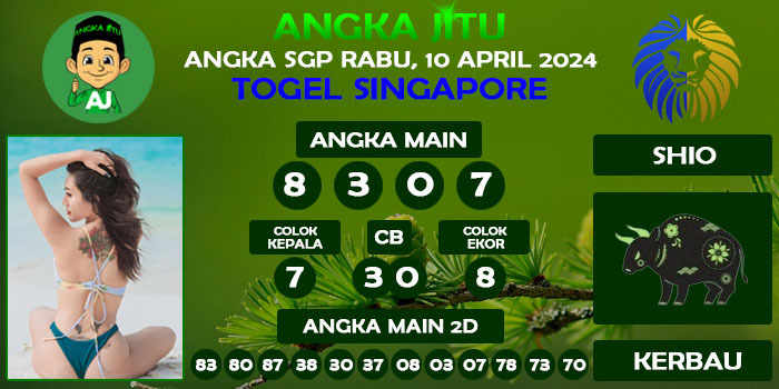 Prediksi Angka Jitu Sgp Rabu 10 April 2024