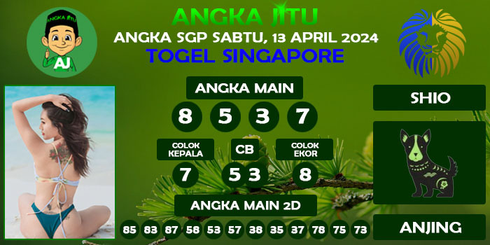 Prediksi Angka Jitu Sgp Sabtu 13 April 2024