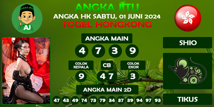 Prediksi Angka Jitu Hk Sabtu 01 Juni 2024