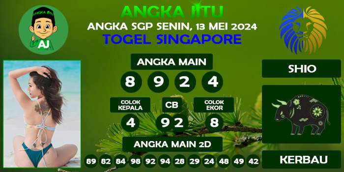 Prediksi Angka Jitu Sgp Senin 13 Mei 2024