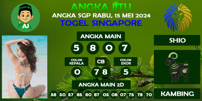 Prediksi Angka Jitu Sgp Rabu 15 Mei 2024