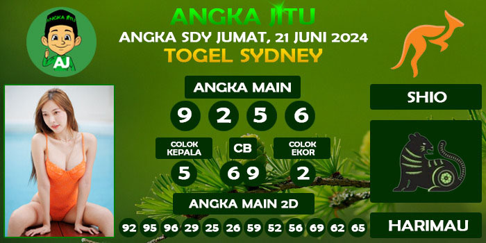 Prediksi Angka Jitu Sdy Jumat 21 Juni 2024