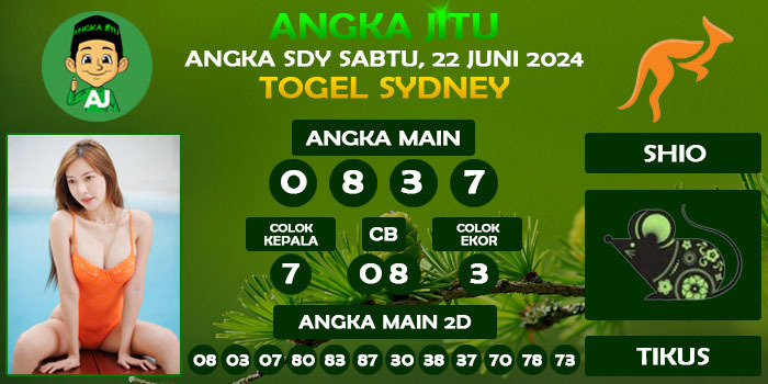 Prediksi Angka Jitu Sdy Sabtu 22 Juni 2024