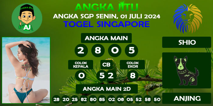 Prediksi Angka Jitu Sgp Senin 01 Juli 2024