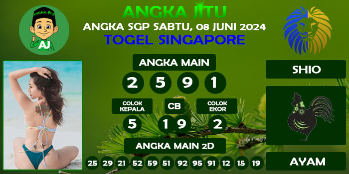 Prediksi Angka Jitu Sgp Sabtu 08 Juni 2024