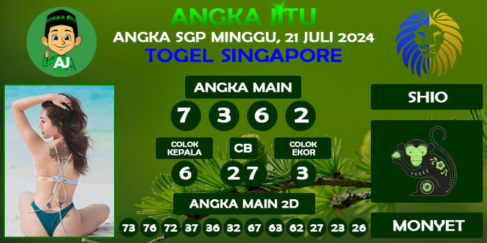 Prediksi Angka Jitu Sgp Minggu 21 Juli 2024