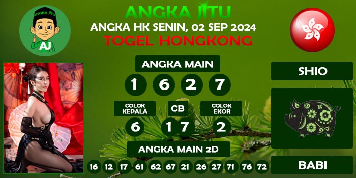 Prediksi Angka Jitu Hk Senin 02 September 2024