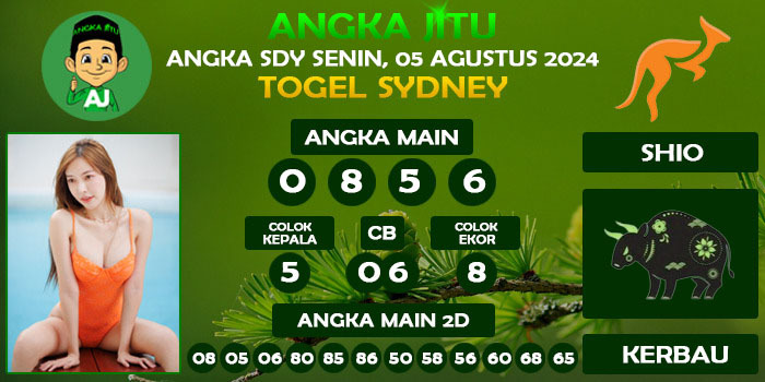 Prediksi Angka Jitu Sdy Senin 05 Agustus 2024