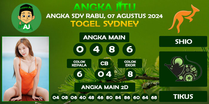 Prediksi Angka Jitu Sdy Rabu 07 Agustus 2024