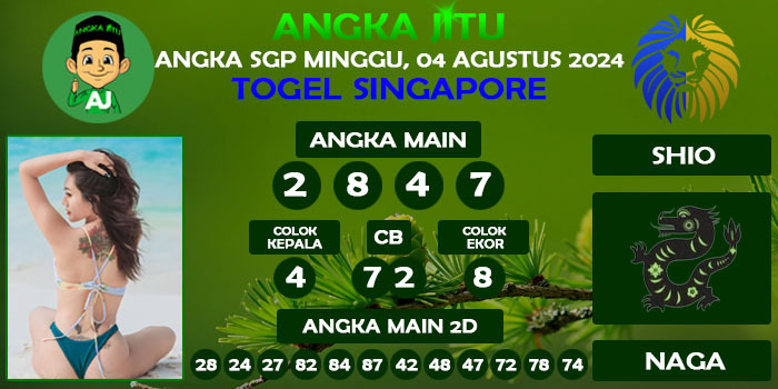 Prediksi Angka Jitu Sgp Minggu 04 Agustus 2024