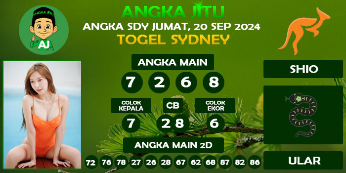 Prediksi Angka Jitu Sdy Jumat 20 September 2024