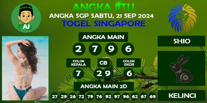 Prediksi Angka Jitu Sgp Sabtu 21 September 2024