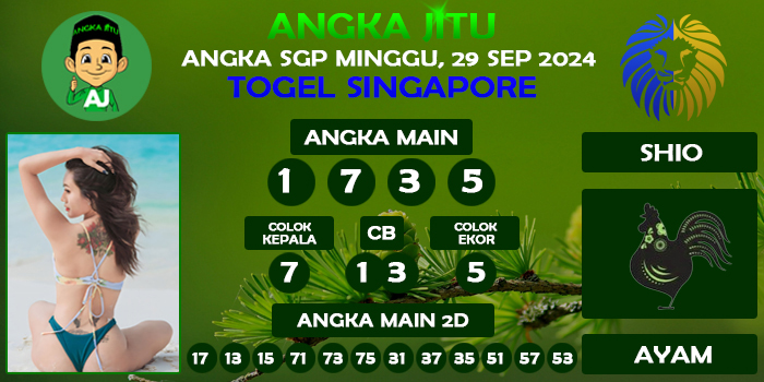 Prediksi Angka Jitu Sgp Minggu 29 September 2024