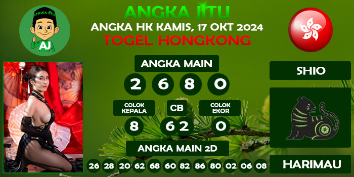 Prediksi Angka Jitu Hk Kamis 17 Oktober 2024