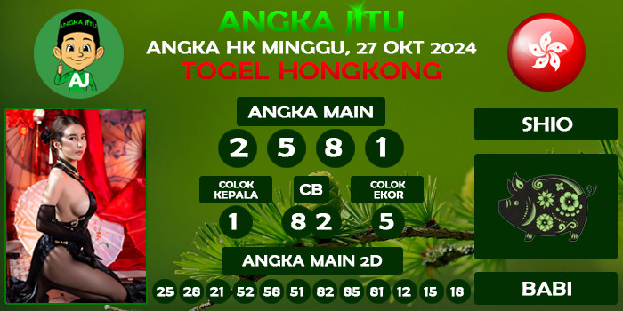 Prediksi Angka Jitu Hk Minggu 27 Oktober 2024