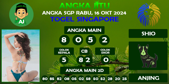 Prediksi Angka Jitu Sgp Rabu 16 Oktober 2024