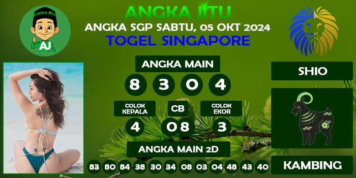 Prediksi Angka Jitu Sgp Sabtu 05 Oktober 2024