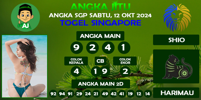 Prediksi Angka Jitu Sgp Sabtu 12 Oktober 2024