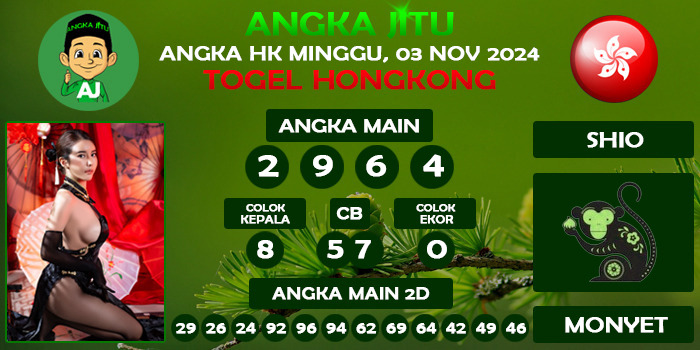 Prediksi Angka Jitu Hk Minggu 03 November 2024