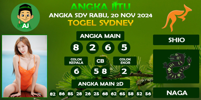 Prediksi Angka Jitu Sdy Rabu 20 November 2024