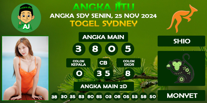 Prediksi Angka Jitu Sdy Senin 25 November 2024