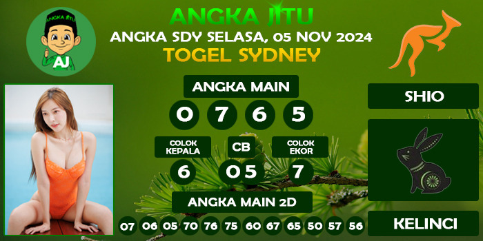 Prediksi Angka Jitu Sdy Selasa 05 November 2024