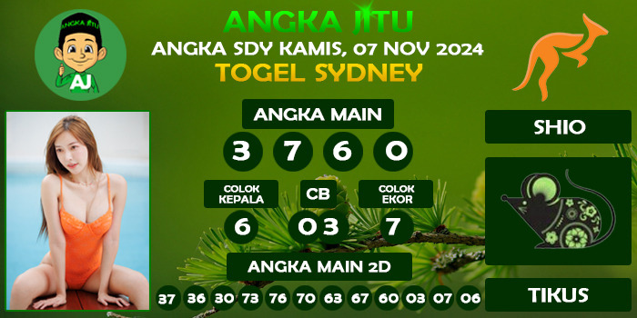 Prediksi Angka Jitu Sdy Kamis 07 November 2024