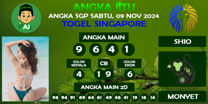 Prediksi Angka Jitu Sgp Sabtu 09 November 2024