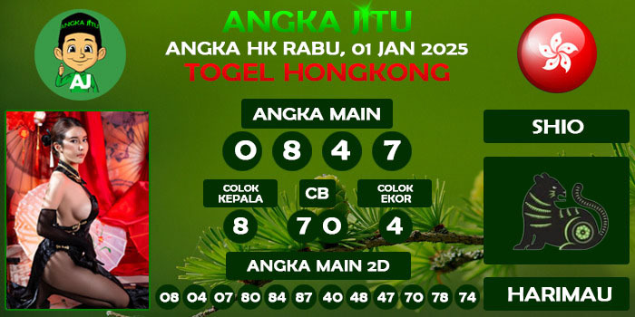 Prediksi Angka Jitu Hk Rabu 01 Januari 2025