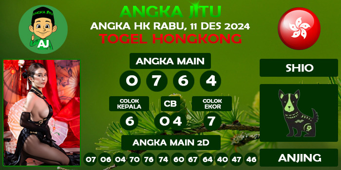 Prediksi Angka Jitu Hk Rabu 11 Desember 2024