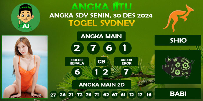 Prediksi Angka Jitu Sdy Senin 30 Desember 2024