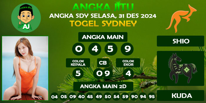 Prediksi Angka Jitu Sdy Selasa 31 Desember 2024