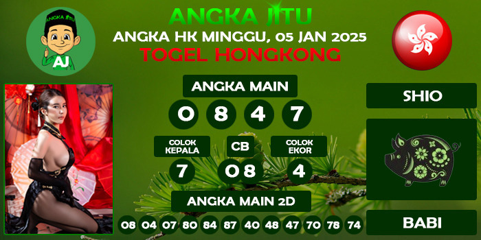 Prediksi Angka Jitu Hk Minggu 05 Januari 2025