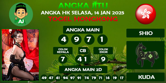 Prediksi Angka Jitu Hk Selasa 14 Januari 2025