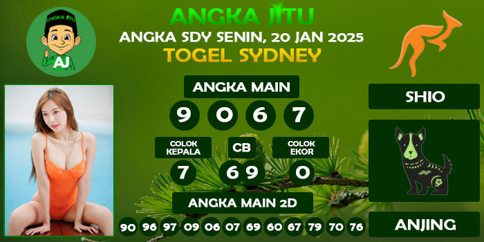 Prediksi Angka Jitu Sdy Senin 20 Januari 2025