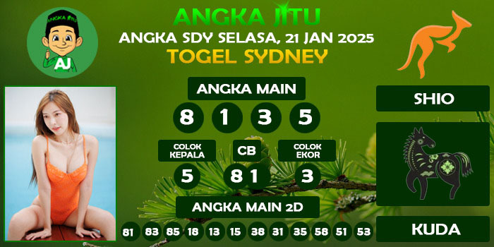 Prediksi Angka Jitu Sdy Selasa 21 Januari 2025