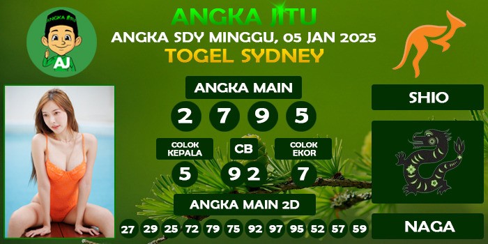 Prediksi Angka Jitu Sdy Minggu 05 Januari 2025