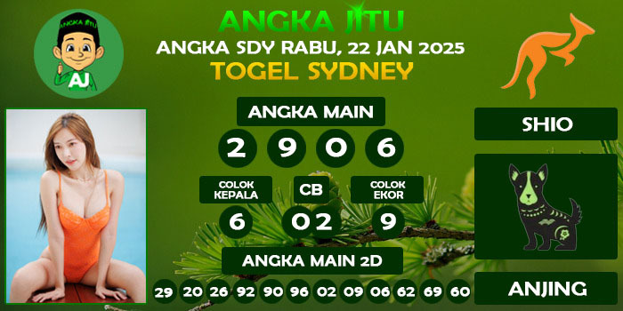 Prediksi Angka Jitu Sdy Rabu 22 Januari 2025