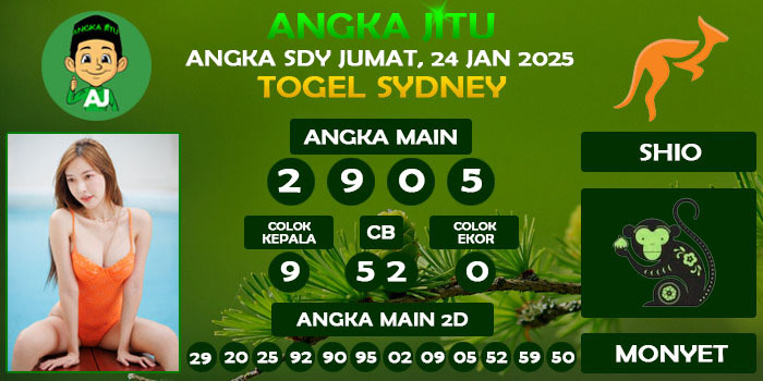 Prediksi Angka Jitu Sdy Jumat 24 Januari 2025