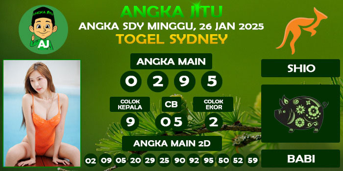 Prediksi Angka Jitu Sdy Minggu 26 Januari 2025