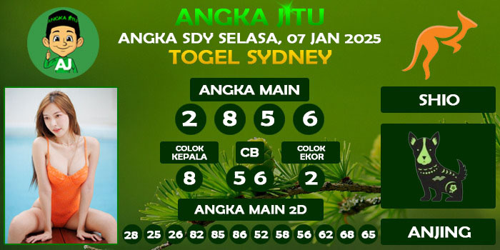 Prediksi Angka Jitu Sdy Selasa 07 Januari 2025