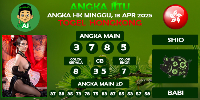 Prediksi Angka Jitu Hk Minggu 13 April 2025