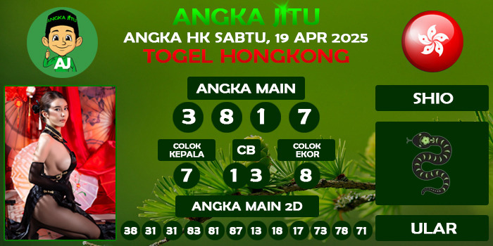 Prediksi Angka Jitu Hk Sabtu 19 April 2025
