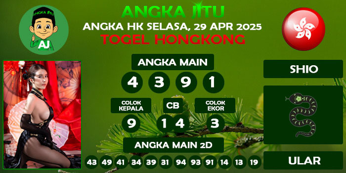 Prediksi Angka Jitu Hk Selasa 29 April 2025