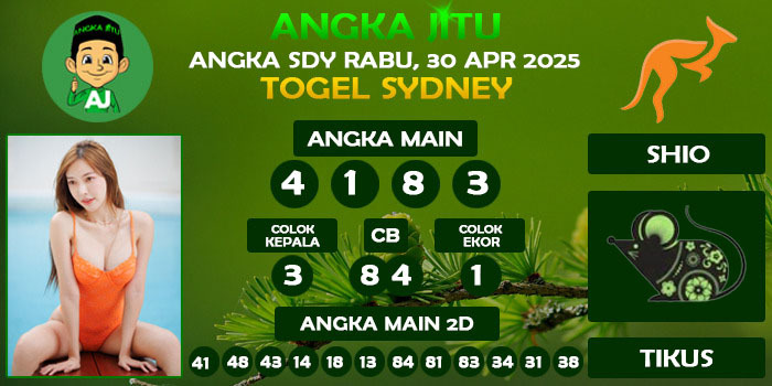 Prediksi Angka Jitu Sdy Rabu 30 April 2025