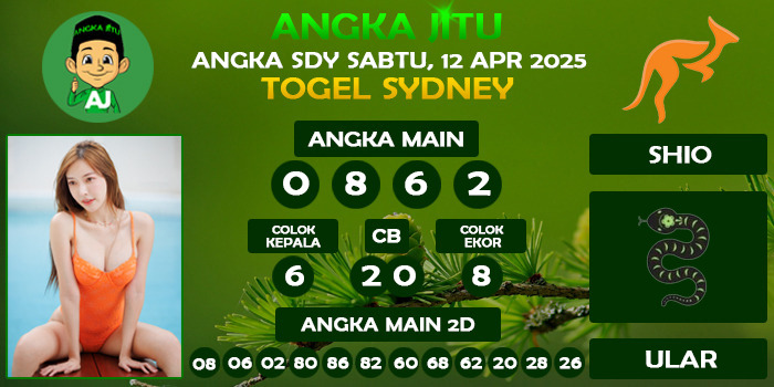 Prediksi Angka Jitu Sdy Sabtu 12 April 2025