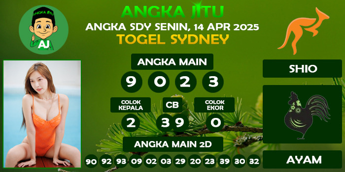 Prediksi Angka Jitu Sdy Senin 14 April 2025