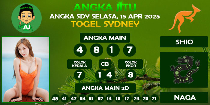 Prediksi Angka Jitu Sdy Selasa 15 April 2025